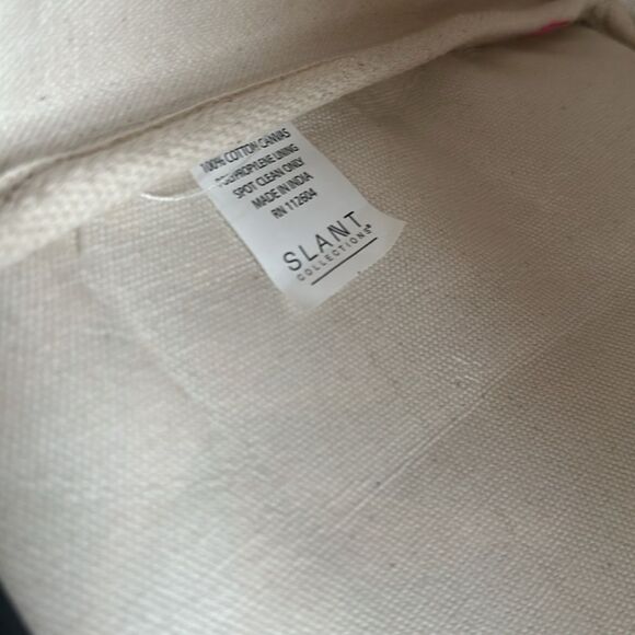 Babe Large Green Beige Tropical Vacation Beach Tote Bag - Picture 8 of 8